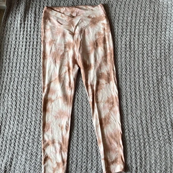 PINK by Victoria’s Secret cotton high-waist V crossover leggings in full length - Picture 3 of 8